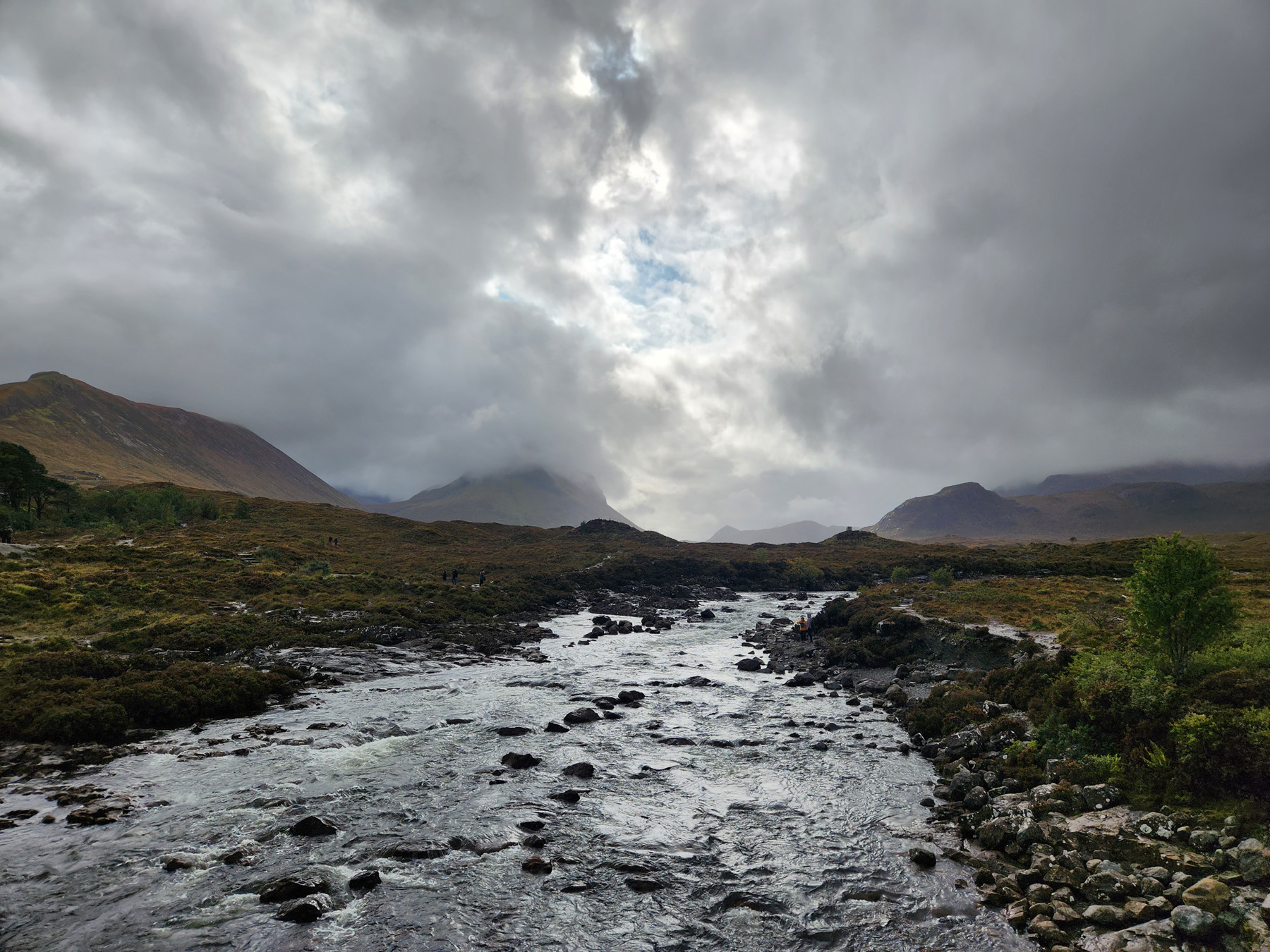 View from the Old Bridge at Sligachan, Isle of Skye.